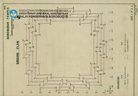 Denah Ground Plan Candi Borobudur