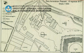 Gambar Site Peta Keletakan Prasasti 10 Agustus 1973 Candi Borobudur