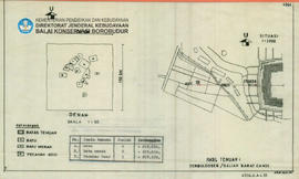 Situasi Hasil temuan terbuldoser/galian barat candi Candi Borobudur