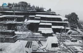 Foto Proyek Pemugaran Candi Borobudur Bulan April 1977