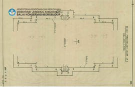 Denah Rencana Lebar Lorong Candi Borobudur