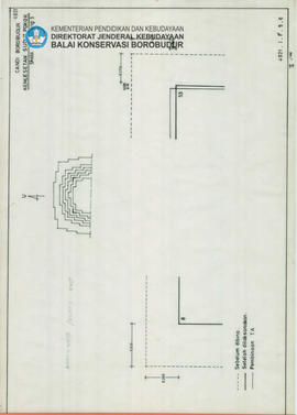 Denah Gambar Kemelesetan Dinding Candi Borobudur