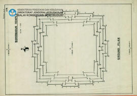 Denah Ground Plan Candi Borobudur