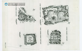 Site Maps of (Candi Ngawen, Candi Mendut, Candi Gunung Wukir, Candi Pawon)