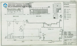 Gambar Penampang Penggalian Kotak E.9(A-5,B-5) E.8(A-1), Candi Borobudur