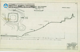 Penampang dan Site Lereng bukit Candi Borobudur kuadran Barat Daya irisan II-2