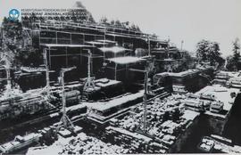 Foto Proyek Pemugaran Candi Borobudur Bulan Mei 1977