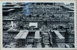 Foto Pemugaran Candi Borobudur Nopember 1977