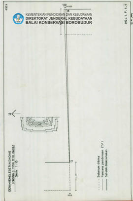 Denah Gambar Kemelesetan Dinding Candi Borobudur