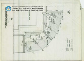 Gambar Site Keletakan Patok Observasi Erosi Tanah Candi Borobudur, Candi Borobudur