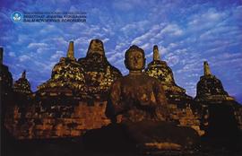 Photo salah satu arca Budha di Candi Borobudur (No. Kamera: 4619)