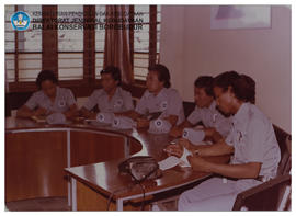 Diklat Konservasi dan Pemugaran Thn 1981 - 1982. Perkuliahan/Praktek Lapangan di Prambanan dan Mo...