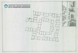 Denah Stuktur Temuan Batu Bata, Candi Borobudur