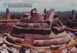 Stupa yang runtuh. Tanggal: 21-1-1985. Lokasi:Stupa tingkat II no.23