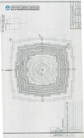 Denah Situasi Pengeboran Candi Borobudur