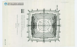 Denah Location of measured point and progress of rebuilding Candi Borobudur