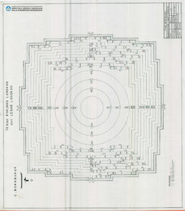 Denah  Denah Panjang Langkan dan Lebar Langkan Candi Borobudur