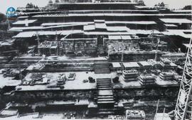 Foto Proyek Pemugaran Candi Borobudur Bulan januari 1977