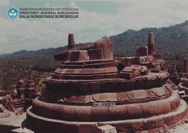 Stupa yang runtuh. Tanggal: 21-1-1985. Lokasi:Stupa tingkat III no.1