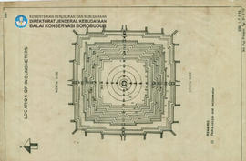 Denah Location of Inclinomeer Candi Borobudur