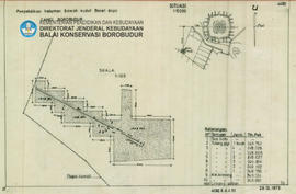 Situasi Penyelidikan halaman bawah sudut barat daya Candi Borobudur