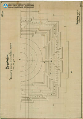 Denah Boroboedoer. Blad 2 Candi Borobudur