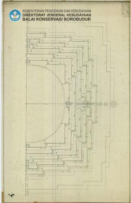 Gambar Denah Pembetonan Candi Borobudur