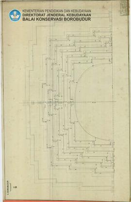 Gambar Denah Pembetonan Candi Borobudur