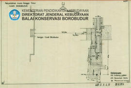 Gambar Site Penyelidikan Muka tangga Timur Candi Borobudur