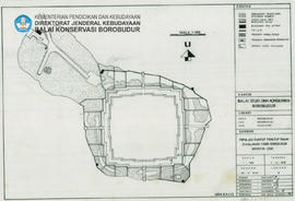 Gambar Site Populasi Rumput Penutup Tanah di Halaman Candi Borobudur Agustus 2002, Candi Borobudur