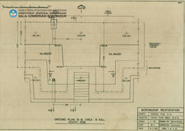 Irisan Ground Plan B - B South Face Candi Borobudur