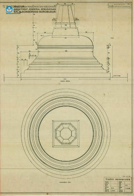 Penampang Stupa Utama Candi Borobudur