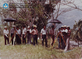 Diklat Konservasi dan Pemugaran Thn 1981 - 1982. Praktek pengukuran dan Penggambaran