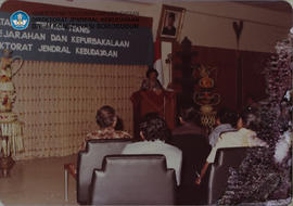 Diklat Konservasi dan Pemugaran Thn 1981 - 1982. Upacara Pembukaan -