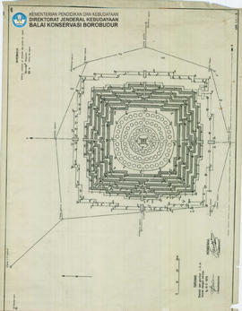 Copy of Schema Indiquant Iq Situation des Points De Repere (Repair Points of Borobudur Temple) by...